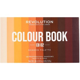 تصویر پالت سایه چشم کتابی 48 رنگ Colour Book Far Paleti کد: Cb02 رولوشن Revolution 