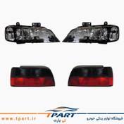 تصویر چراغ جلو پارس دودی مدرن و عقب دودی جمعساز ELX 