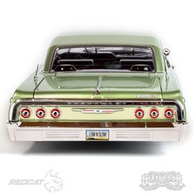 تصویر ماشین کنترلی ایمپالا Redcat SixtyFour green1964 Impala Lowrider 