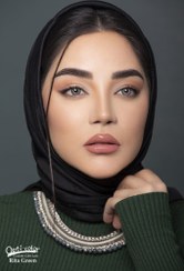 تصویر لنز چشم رنگی اُپتی کالر مدل Rita-Green سبز دور دار 