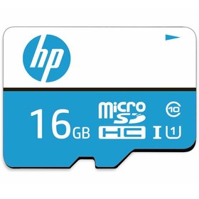 تصویر کارت حافظه‌ microSDXC اچ پی کلاس 10 استاندارد UHS-I U1 مدل HFUD016-1U1BA ظرفیت 16 گیگابایت به همراه آداپتور SD HP Memory Card HFUD016-1U1BA MicroSDHC UHS-I U1 Class 10 - 16GB