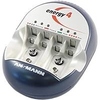 تصویر شارژر دیواری یونیورسال Ansmann Energy 4 – مناسب برای باتری‌های AA، AAA و 9V. Ansmann Energy 4 Universal Plug-in Charger for AA, AAA, and 9V
