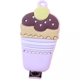 تصویر ناخن گیر طرح بستنی بنفش 