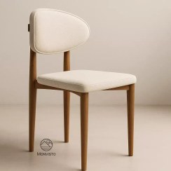 تصویر صندلی ناهارخوری چوبی مدل آلبا 