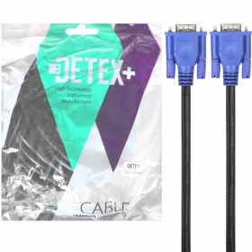 تصویر کابل 10 متری DETEX+ VGA 3+4 – مشکی 
