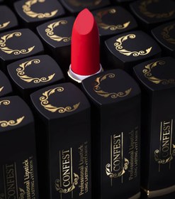 تصویر رژ لب جامد مات کانفستبافت مخملی با ماندگاری بالا - 422 confest matte lipstick