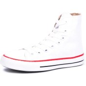 تصویر کفش کتانی آلستار زنانه ساقدار رنگ سفید و مشکی 