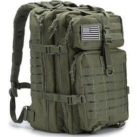 تصویر کوله پشتی تاکتیکال کیو تی کیو وی QT&QY 45L Military Tactical Backpacks For Men Army Camping Hiking Trekking Daypack Bug Out Bag Lage MOLLE 3 Day Assault Pack 