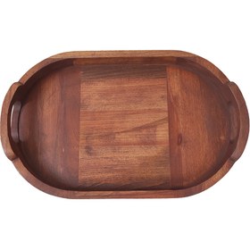 تصویر سینی چوبی سالیکسل مدل S133 سینی چوبی بیضی