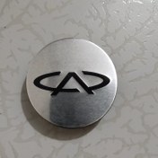 تصویر کاپ رینگ چری mvm 550 لوگو Chery نقره ای رنگ قاب درپوش چرخ ماشین قاب تورینگی ام وی ام 