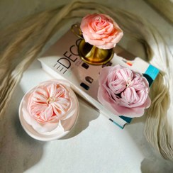 تصویر شمع رز ژولیت دستساز - رز ژولیت صورتی 