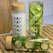 تصویر بطری آب ایکیا در چوبی 750 میل 