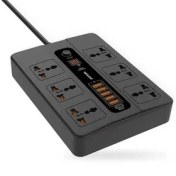 تصویر هاب چندپورت USB 3.0 Porodo - Black, ۷ روز ضمانت تعویض کالا 