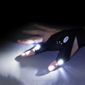 تصویر دستکش چراغ قوه دار مدل GL Gloves with flashlight GL model