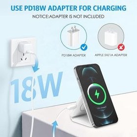 تصویر شارژر وایرلس مدل Magnetic Wireless Charger 3 in 1 Magnetic Wireless Charger 3 in 1