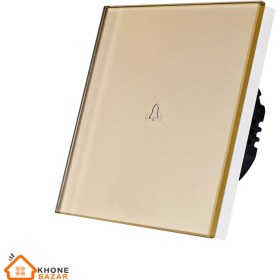 تصویر کلید لمسی شیشه ای زنگ SIMPLE 