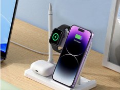 تصویر شارژر بی سیم رومیزی 4 کاره ایکس او XO-WX033 4 in 1 desktop wireless charger 