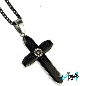 تصویر گردنبند صلیب استیل مدل ۸۸ Necklace Cross 