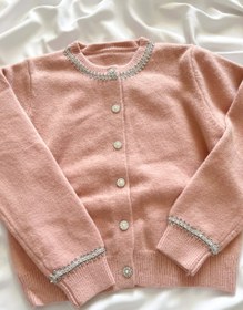 تصویر کاردیگان بافت وارداتی گرم بالا - زرد روشن 