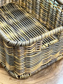 تصویر سبد مستطیل کوچک حصیری گیتا 