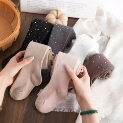 تصویر جوراب شلواری کبریتی نگین‌دار وارداتی 