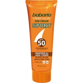 تصویر کرم ضد آفتاب باباریا مدل اسپرت ضد آب و عرق SPF 50 حجم 75 میلی لیتر 