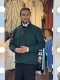 تصویر دورس نیم زیپ - زرشکی / 2xl 