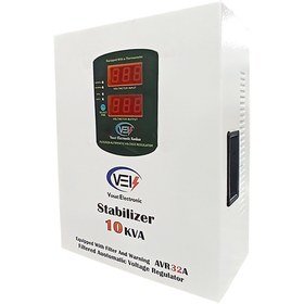 تصویر استابلایزر ۱۰ کاوا وسعت الکترونیک مدل VEK 10kva تک فاز دیواری 