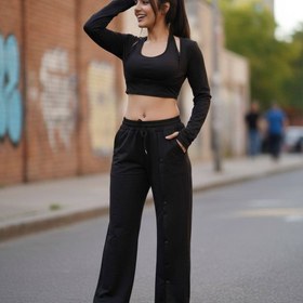 تصویر شلوار بگ گلکسی پنبه جلو دکمه code : 2985 