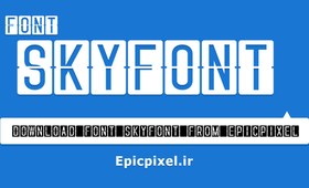 تصویر فونت Skyfont انگلیسی 