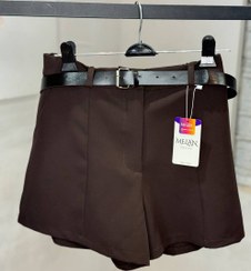 تصویر شلوارک زنانه کرپ نیل مدل کلاسیک با پارچه کرپ درجه یک 