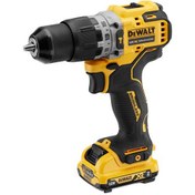 تصویر دریل و پیچ گوشتی شارژی دیوالت مدل DCD706D2-GB ۱۲ ولت براشلس چکشی 