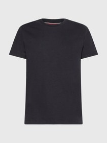 تصویر تیشرت آستین کوتاه مردانه سیاه برند tommy hilfiger MW0MW24567BDS Elevated Interlock Erkek T-shirt