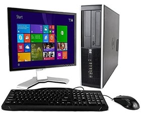تصویر HP Tower Computer PC Desktop Computer (Intel Core 2 Duo، 8 GB Ram، 2TB HDD، WIFI، DVD-RW، PC کامل با مانیتور 17 اینچی ، KB 