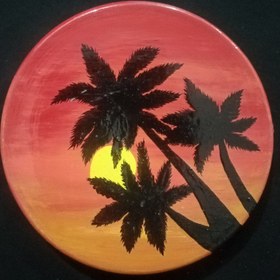 تصویر دیوار کوب نخل 