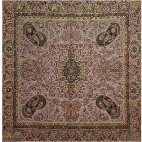 تصویر رومیزی مربع ترمه ابریشم کد TRM23 