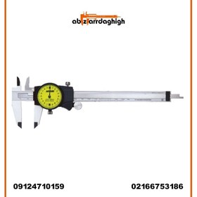 تصویر کولیس 15 سانتی متر ساعتی طرح میتوتویو اکاد دقت 0.01 کد 11-006-103 