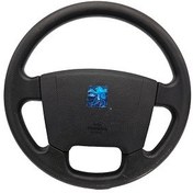 تصویر غربیلک فرمان پژو 405 SLX مشکی | کروز Peugeot 405 SLX black steering wheel