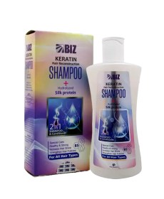 تصویر شامپو کراتینه و پروتئین هیدرولیز شده ابریشم بیز حجم 300 میلی لیتر ا Biz Keratin Shampoo Hydrolyzed Silk Protein Biz Keratin Shampoo Hydrolyzed Silk Protein