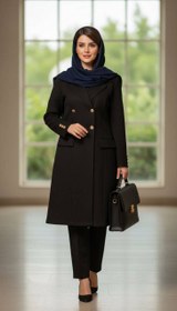 تصویر ست مانتو شلوار اداری با کیفیت عالی کد #ساده ساریگل 