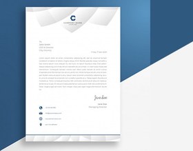 تصویر سربرگ A4 چند منظوره – Abstract letterheads 