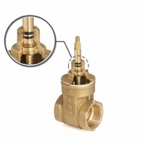 تصویر شیر فلکه کشویی برنجی کیز ایران سایز ۳/۴ اینچ 