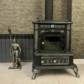 تصویر بخاری چدنی کلاسیک کد 303 