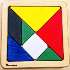 تصویر پازل تانگرام Tangram puzzle