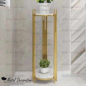 تصویر استند گل فلزی 2 طبقه 