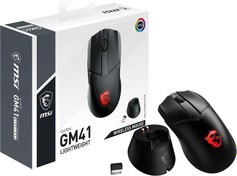 تصویر ماوس گیمینگ بی سیم ام اس آی مدل کلاچ GM41 لایت ویت ا MSI Clutch GM41 Lightweight Wireless Gaming Mouse MSI Clutch GM41 Lightweight Wireless Gaming Mouse