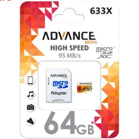 تصویر مموری میکرو ادونس مدل U3 633X ظرفیت |128G Advance 633X U3-128G