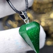 تصویر آویز گردنبند سنگ جید معدنی کد 36628 