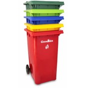 تصویر مخزن زباله ۱۰۰ لیتری چرخدار گودبین 