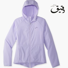 تصویر بادگیر ورزشی بروکس زنانه Brooks Canopy Jacket یاسی Brooks Canopy Jacket